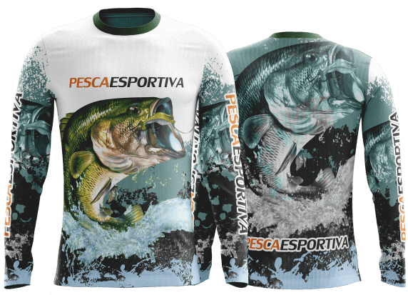 camisa de pesca com proteção uv