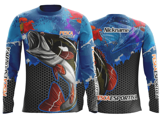 camisa de pesca com proteção uv