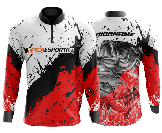 camisa de pesca masculina