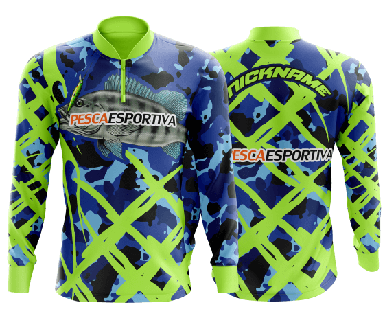 camisa de pesca camuflada