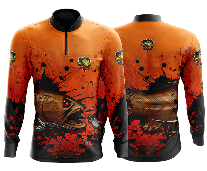 camisa de pesca infantil