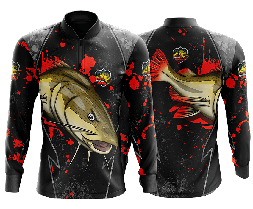 camisa de pesca infantil