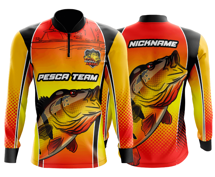 camisa de pesca traira